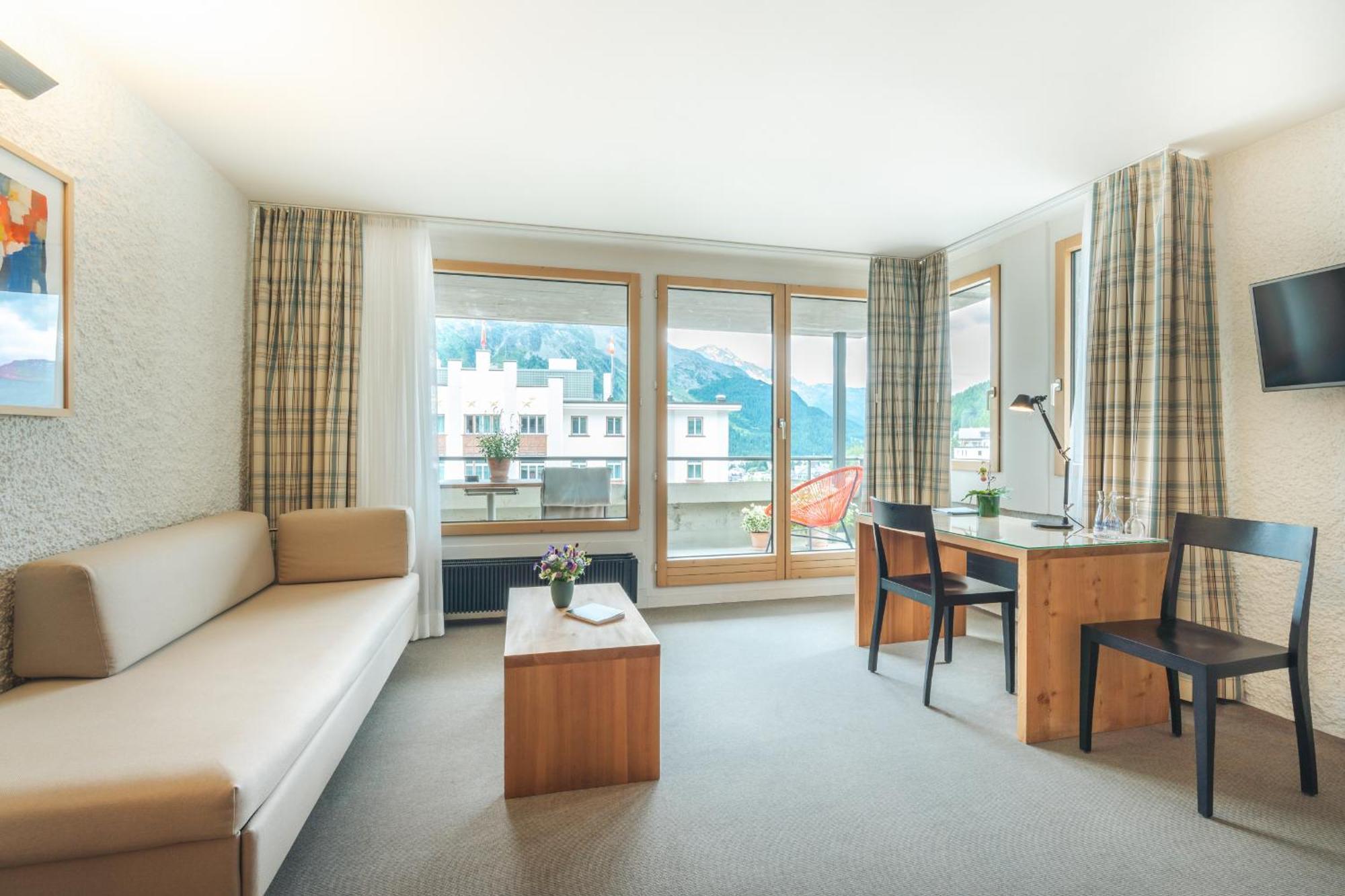 Hauser Hotel St. Moritz Exterior foto